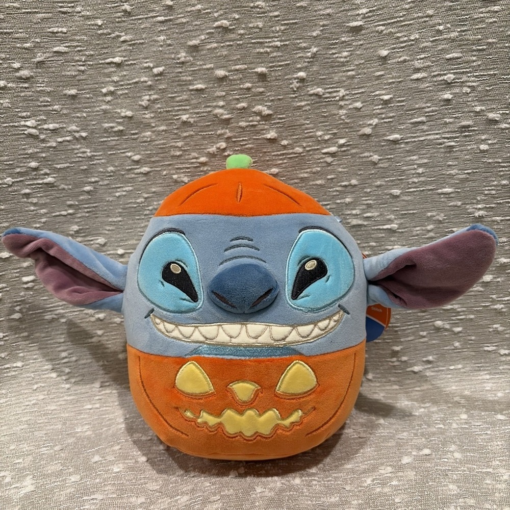 Squishmallows Stitch Pumpkin Halloween Plush 8" Inch Jazwares 2025‎ NWT NEW